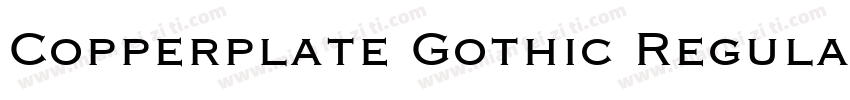 Copperplate Gothic Regular字体转换
